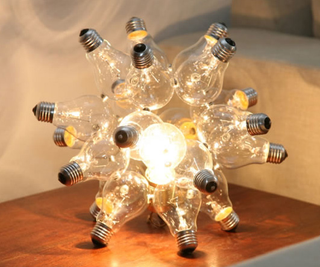Illustration for article titled Crazy Sexy Cool Lamps, 100% Made From Bulbs